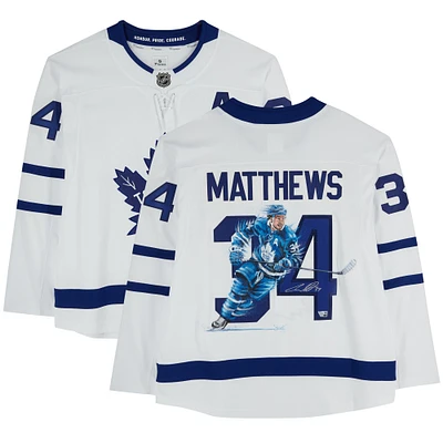 Auston Matthews Toronto Maple Leafs Autographed Fanatics Breakaway Jersey - Art by Eric Sevigny - Limited Edition #1/1 - XJ05530222