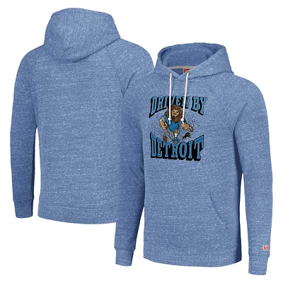 Unisex Homage Blue Detroit Lions Hyperlocal Raglan Pullover Hoodie