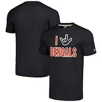 Unisex Homage Charcoal Cincinnati Bengals The NFL ASL Collection by Love Sign Tri-Blend T-Shirt