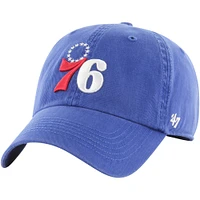 Men's '47 Royal Philadelphia 76ers Alternate Logo Classic Franchise Fitted Hat