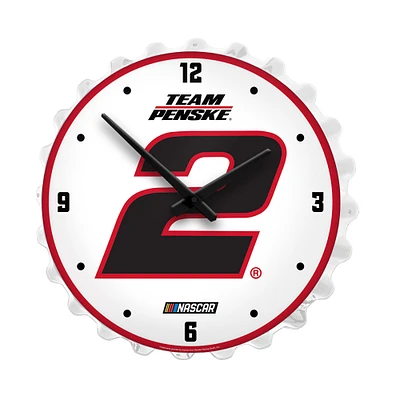 Austin Cindric 19" Bottle Cap Lighted Wall Clock