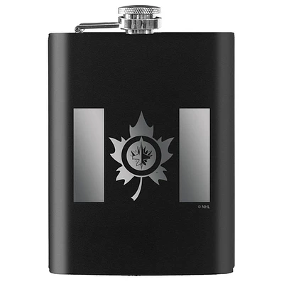 Winnipeg Jets 2023 Canada Day 8oz. Laser Etched Flask