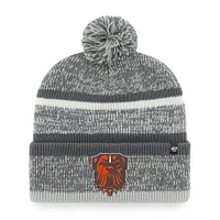 Men's '47 Charcoal Cleveland Browns Northward Cuffed Knit Hat with Pom