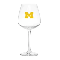 Michigan Wolverines 18oz. Stemmed Wine Glass