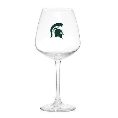 Michigan State Spartans 18oz. Stemmed Wine Glass