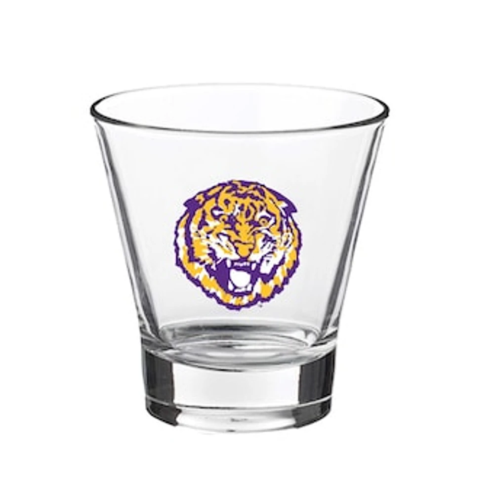 LSU Tigers 12oz. Slant Vault Rock Glass