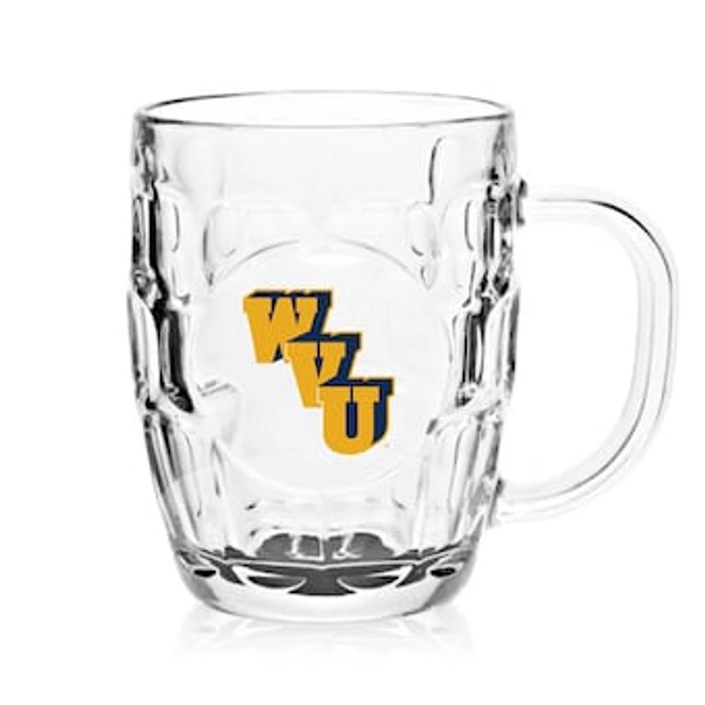 West Virginia Mountaineers 20oz. Dimpled Glass Mug