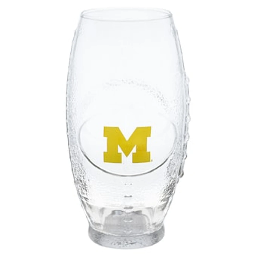 Michigan Wolverines 23oz. Football Glass