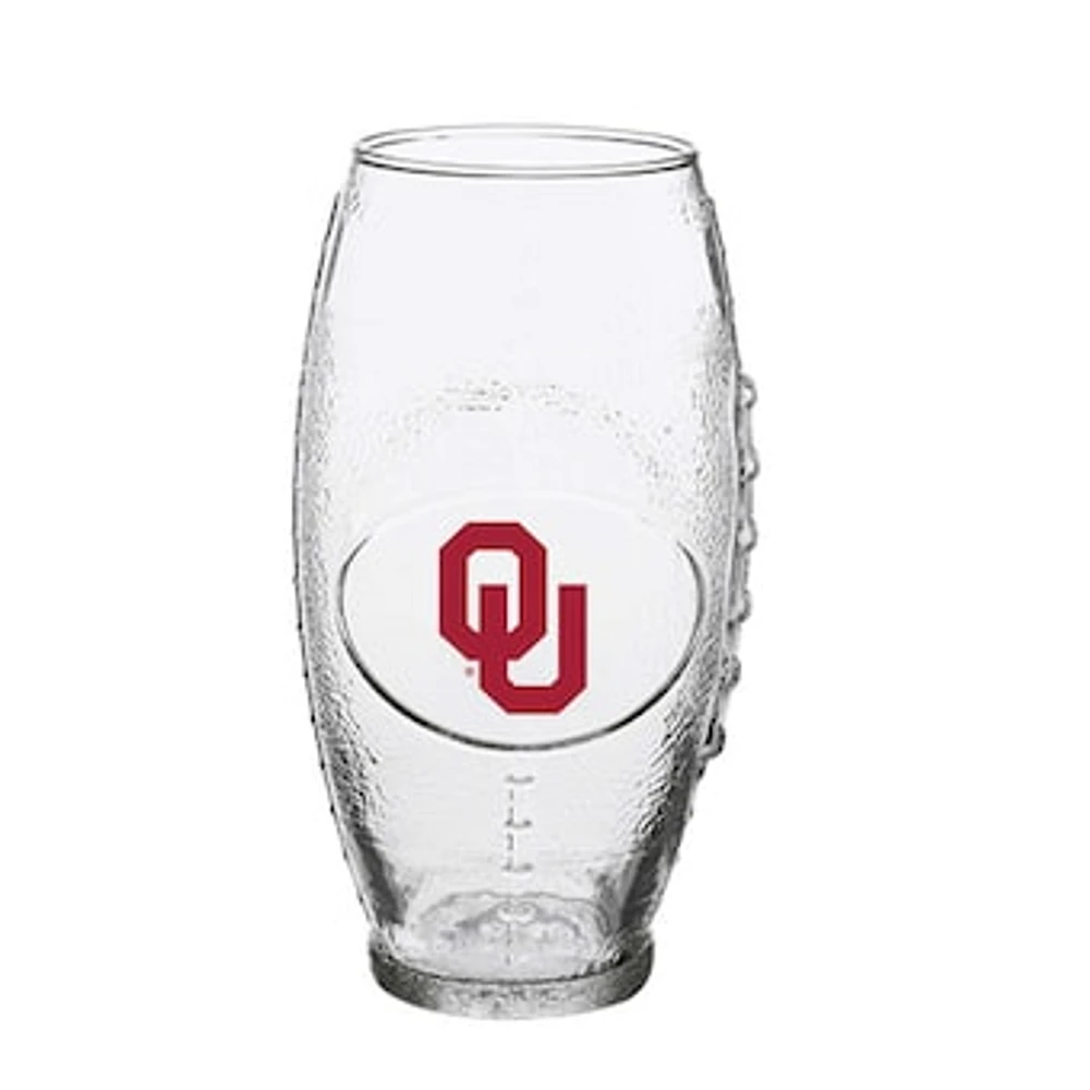 Oklahoma Sooners 23oz. Football Glass