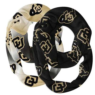 Vive La Fete  Colorado Buffaloes Two-Piece Infinity Scarves Set