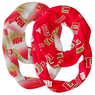 Vive La Fete  Denver Pioneers Two-Piece Infinity Scarves Set