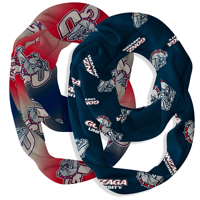 Vive La Fete  Gonzaga Bulldogs Two-Piece Infinity Scarves Set