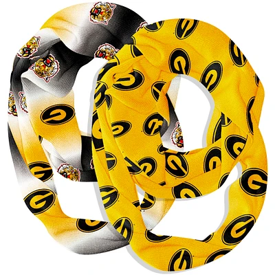 Vive La Fete  Grambling Tigers Two-Piece Infinity Scarves Set