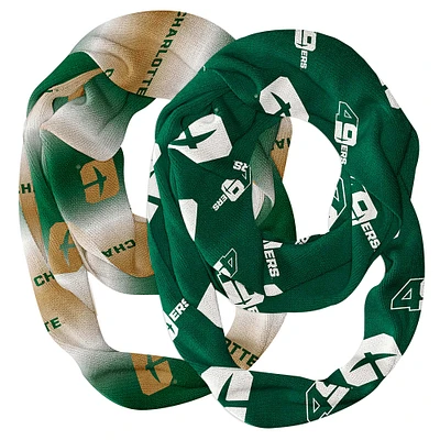 Vive La Fete  Charlotte 49ers Two-Piece Infinity Scarves Set