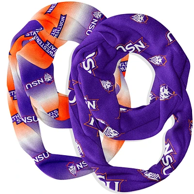 Vive La Fete  Northwestern State Demons Two-Piece Infinity Scarves Set