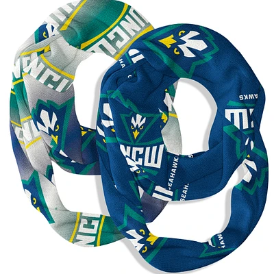 Vive La Fete  UNC Wilmington Seahawks Two-Piece Infinity Scarves Set