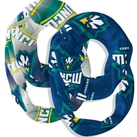 Vive La Fete  UNC Wilmington Seahawks Two-Piece Infinity Scarves Set