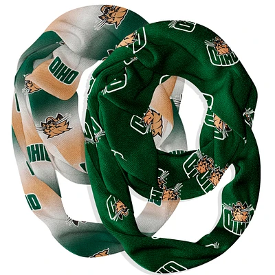 Vive La Fete  Ohio Bobcats Two-Piece Infinity Scarves Set