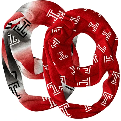 Vive La Fete  Temple Owls Two-Piece Infinity Scarves Set