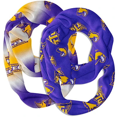 Vive La Fete  Tennessee Tech Golden Eagles Two-Piece Infinity Scarves Set