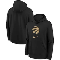 Youth Nike  Black Toronto Raptors 2023/24 City Edition Essential Pullover Hoodie