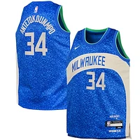 Youth Nike Giannis Antetokounmpo Royal Milwaukee Bucks Swingman Jersey - City Edition