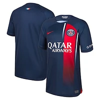 Youth Nike  Navy Paris Saint-Germain 2023/24 Home Replica Jersey