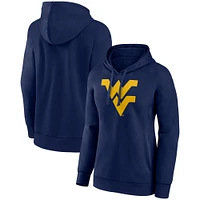 Women's Fanatics Navy West Virginia Mountaineers Evergreen Pullover Hoodie