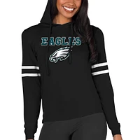 Women's Concepts Sport  Black Philadelphia Eagles Marathon Lightweight Lounge Pullover Hoodie