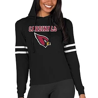 Women's Concepts Sport  Black Arizona Cardinals Marathon Lightweight Lounge Pullover Hoodie