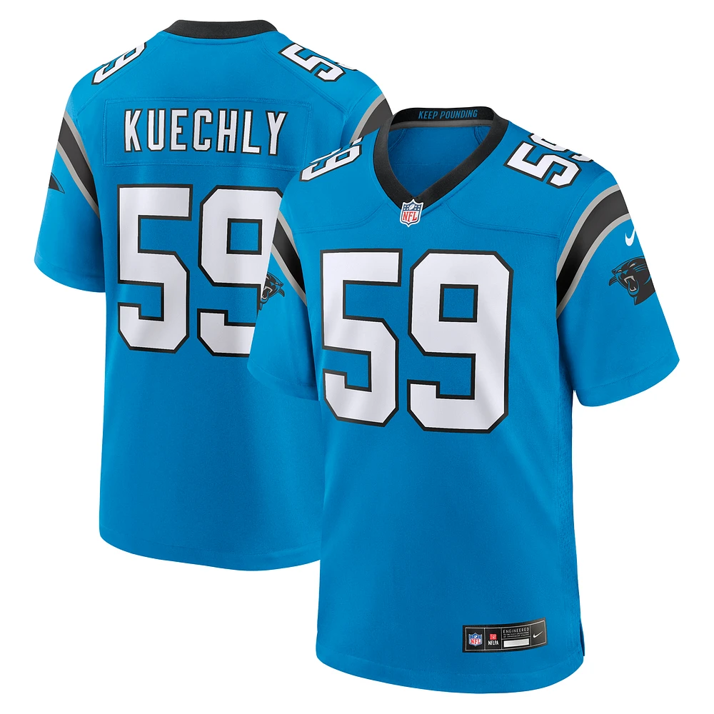 Men's Nike Luke Kuechly Blue Carolina Panthers Retired Player Game Jersey