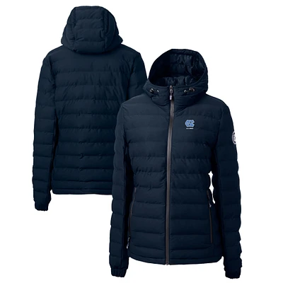 Women's Cutter & Buck  Navy North Carolina Tar Heels Alumni Mission Ridge Repreve Eco Insulated Puffer Full-Zip Jacket