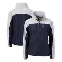 Women's Cutter & Buck  Navy Penn State Nittany Lions Alumni Charter Eco Recycled Half-Zip Anorak Jacket