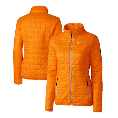 Women's Cutter & Buck  Tennessee Orange Volunteers Alumni Rainier PrimaLoft Eco Insulated Full-Zip Puffer Jacket