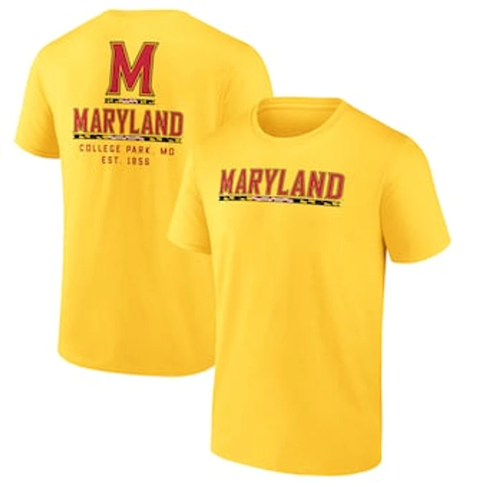 Men's Fanatics Gold Maryland Terrapins Game Day 2-Hit T-Shirt