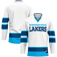 Men's GameDay Greats White Mid Michigan College Hockey Jersey