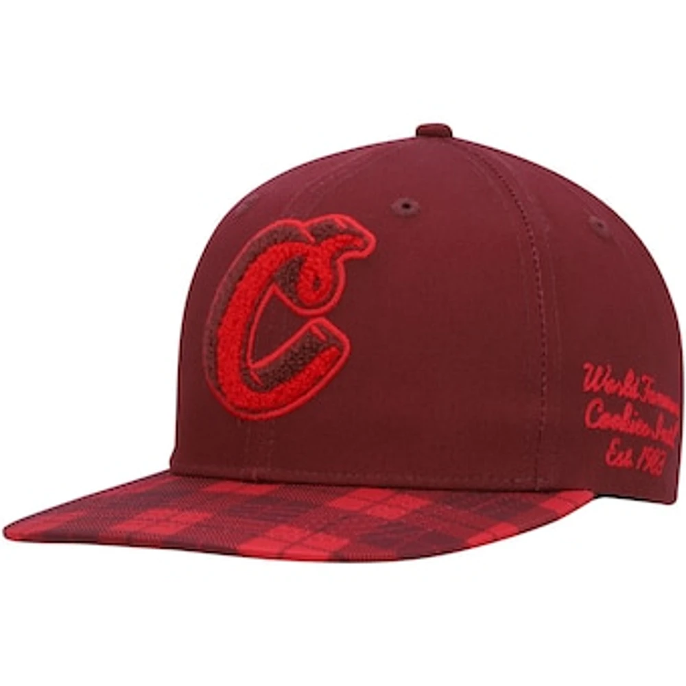 Men's Cookies Clothing Burgundy Park Ave Snapback Hat