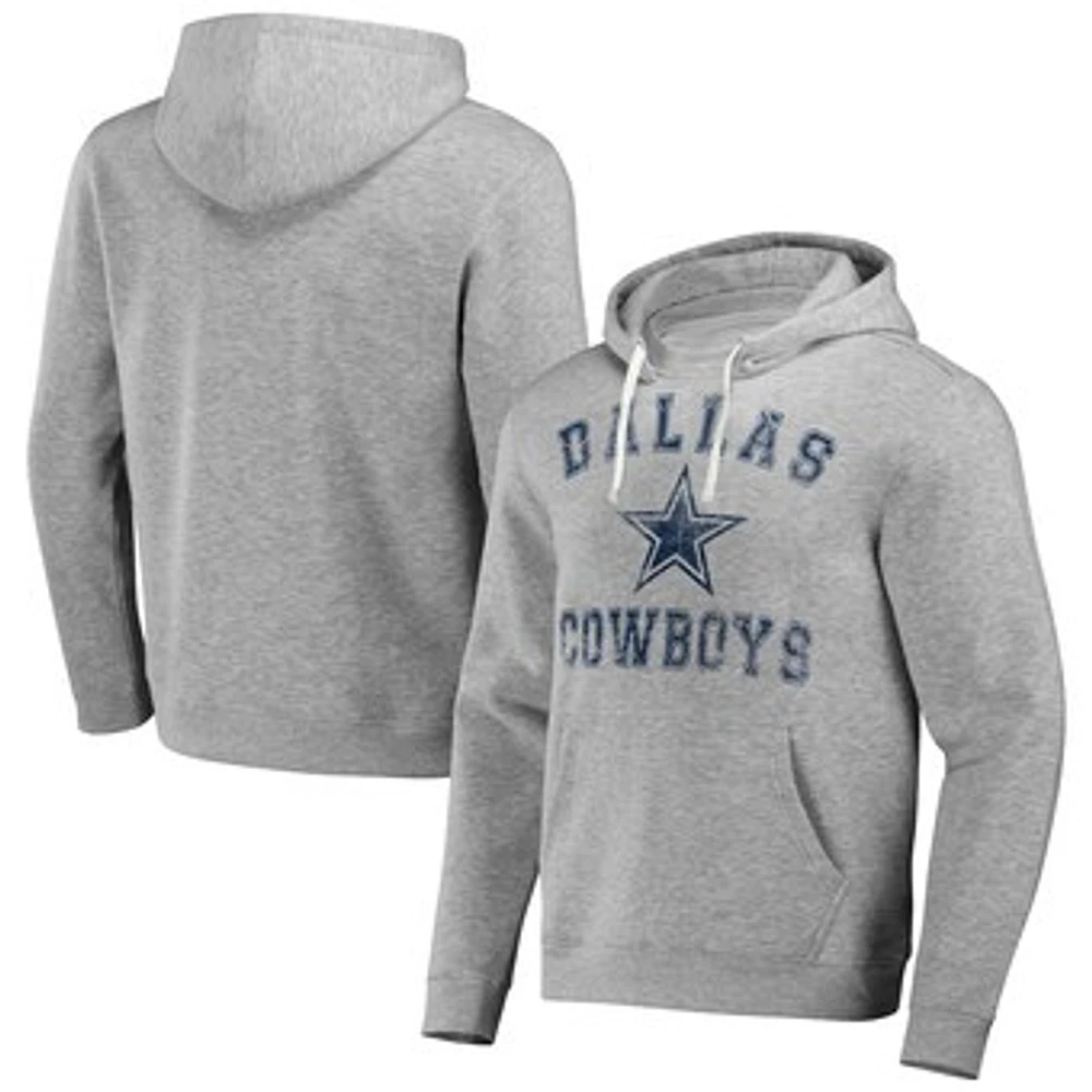 Men's NFL x Darius Rucker Collection by Fanatics Heather Gray Dallas Cowboys Coaches Pullover Hoodie