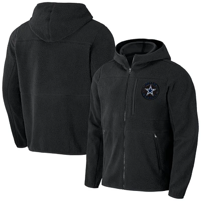 Men's NFL x Darius Rucker Collection by Fanatics  Black Dallas Cowboys Sherpa Full-Zip Hoodie