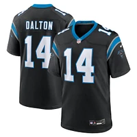 Men's Nike Andy Dalton Black Carolina Panthers Team Game Jersey