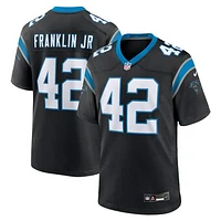 Men's Nike Sam Franklin Jr. Black Carolina Panthers Team Game Jersey