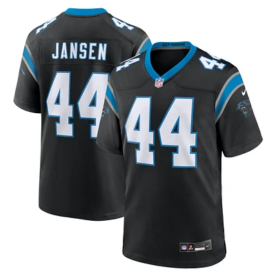 Men's Nike J.J. Jansen Black Carolina Panthers Team Game Jersey