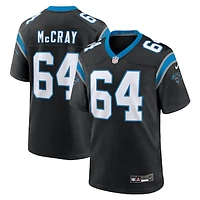 Men's Nike Justin McCray Black Carolina Panthers Team Game Jersey