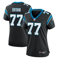 Women's Nike Deonte Brown Black Carolina Panthers Team Game Jersey