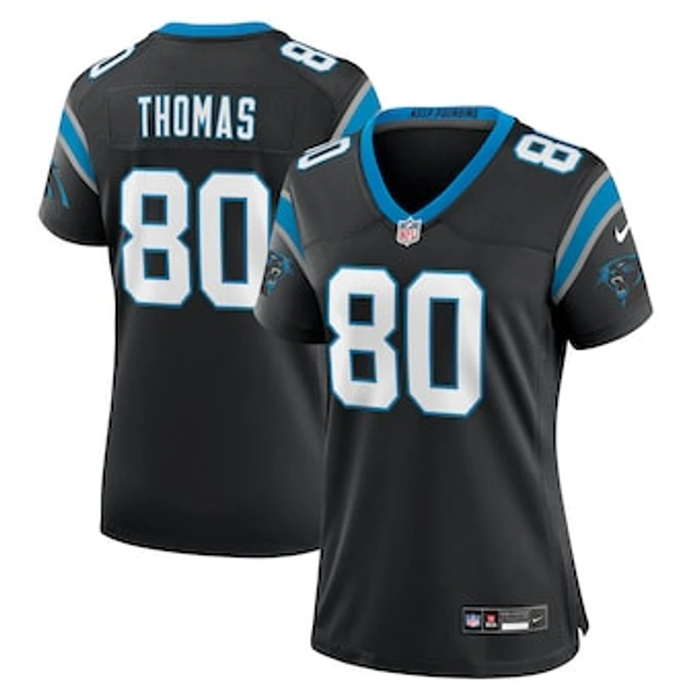 Women's Nike Ian Thomas Black Carolina Panthers Team Game Jersey