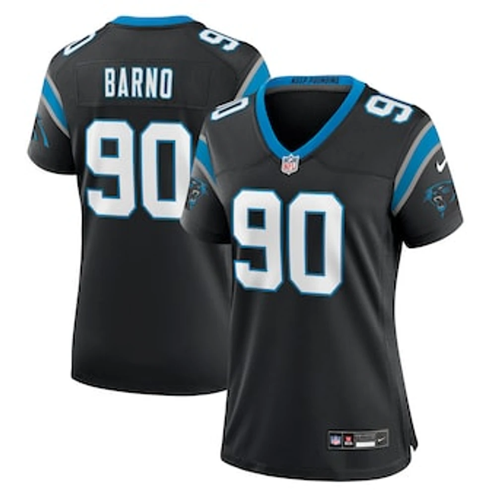 Women's Nike Amare Barno Black Carolina Panthers Team Game Jersey