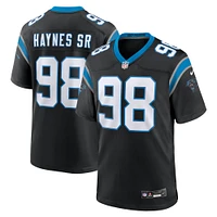 Men's Nike Marquis Haynes Sr. Black Carolina Panthers Team Game Jersey