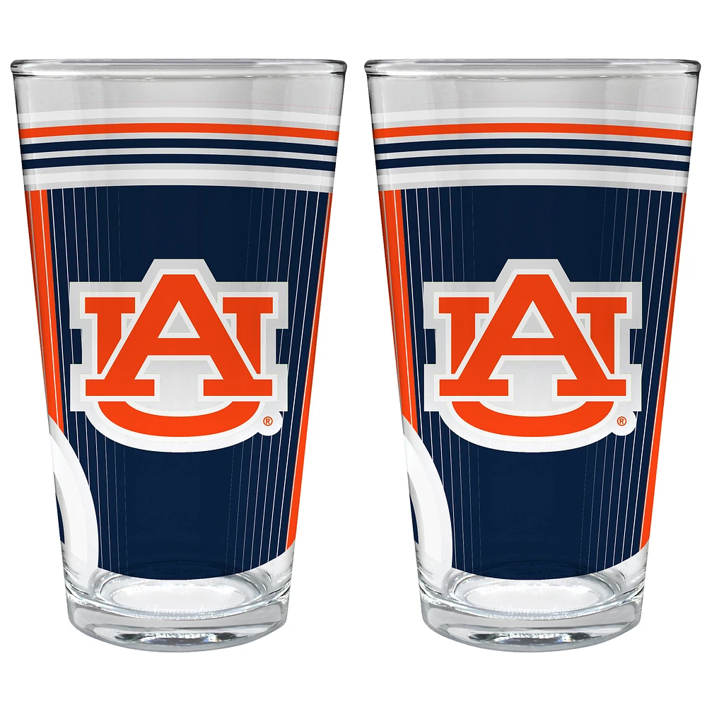 Auburn Tigers Two-Piece 16oz. Pint Glass Set
