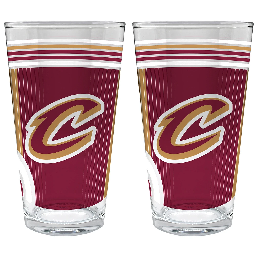 Cleveland Cavaliers Two-Piece 16oz. Pint Glass Set