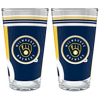 Milwaukee Brewers Two-Piece 16oz. Pint Glass Set